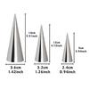 7pcs S/M/L Stainless Steel Cannoli Tubes Mold Set & Colorful Silicone Basting Brush Set for Baking, Pastry, Cream Horn YMY