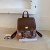Schoolbag1011 New Versatile Large Capacity Backpack College Student Commuter School Bag Korean Vintage Backpack Female