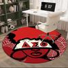 Delta Sigma Theta Round Rug for Livingroom,Bedroom, Palyroom, Chair Rug, Area rug, Circle Carpet, Fan Christmas gift