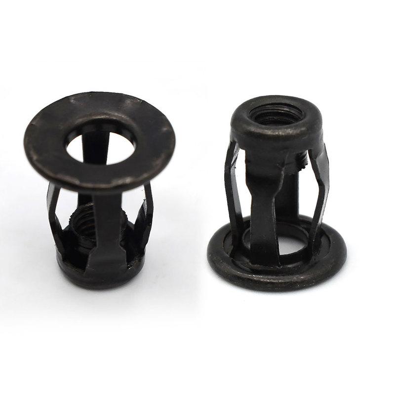 10Pcs Car Metal Screw Base Clamp For A3 A4L A6L A8 Q3 Q5 Q7 Trunk Nuts Front Rear License Plate Fastener Clips