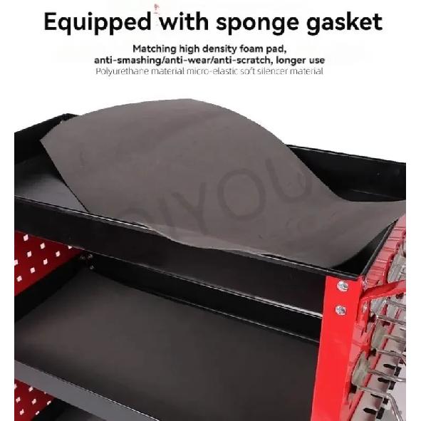 Tool Car Multi-functional Auto Repair Three-layer Tool Cabinet Auto Repair Mobile Shelf Layer Drawer Type Trolley