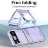 Flip Phone Case Galaxy Z 4 3 Clear Plating Hinge Protection Shockproof Folding Cover