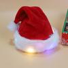 LED Luminous Plush Santa Hat for Kids - New Christmas Festival Decoration