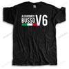 Mens luxury cotton T shirt mens summer tshirt ALFAROMEO BUSSO V6 fashion t-shirt men casual cool tops euro size boys gifts