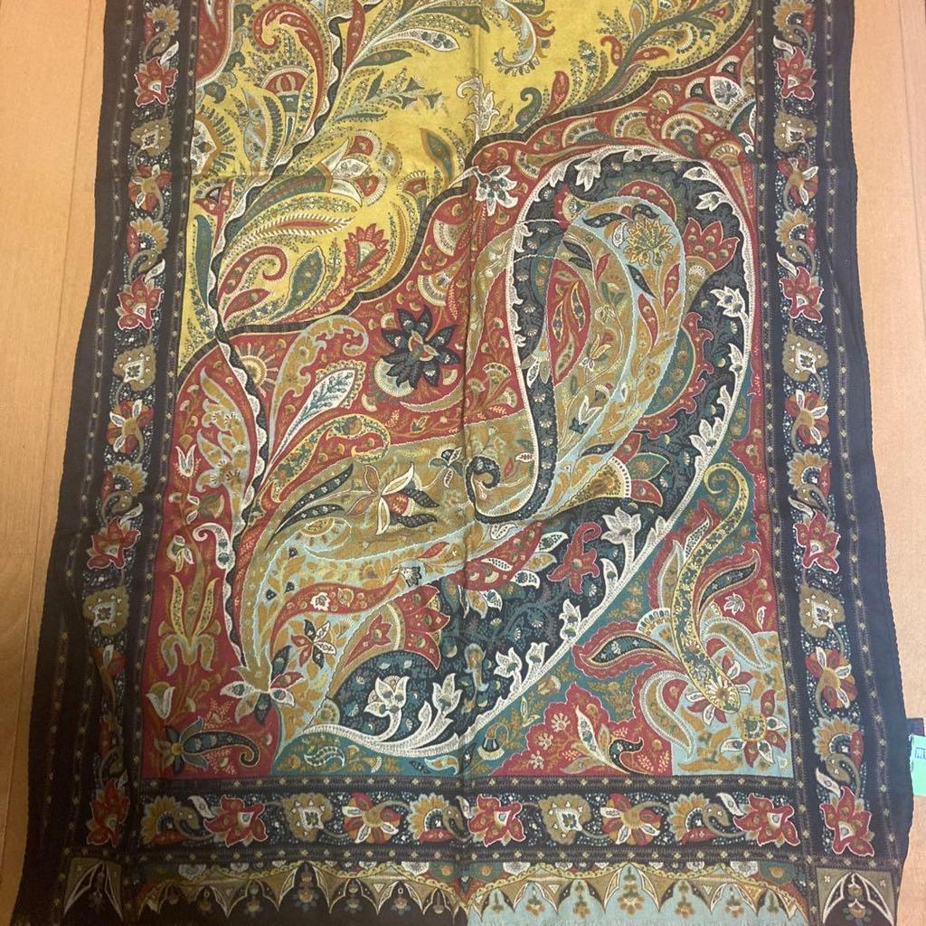 Used Etro Large Stole - Christmas Colors
