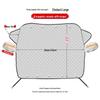 Magnetic Anti-Freeze Car Windshield Cover: Thick Heat Insulation & Sunshade for Snow and Sun.