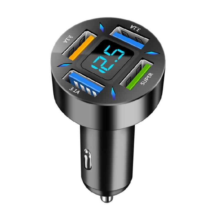 

Super-Fast Charger USB Four Port Car Adapter 66W Universal Tablet Laptop Durable 1