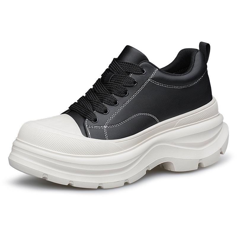 Men's Autumn Height-Boosting Casual Sneakers - 8cm Invisible Lift, Thick Sole, Trendy Dad Style