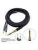 Double 3.5mm Nylon Headset Cable for Beyer T1 2nd/3rd Portable Headphone Cable Headset Repair Lines Replacement Cord