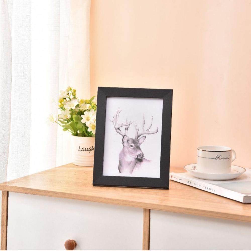 Handcraft Picture Frame Wooden Photo Display Frame Simple Photo Display Holder  Desktop Ornament