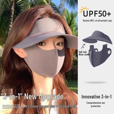 2025 Women's UV Protection Cycling Sunshade Mask with Neck and Face Coverage