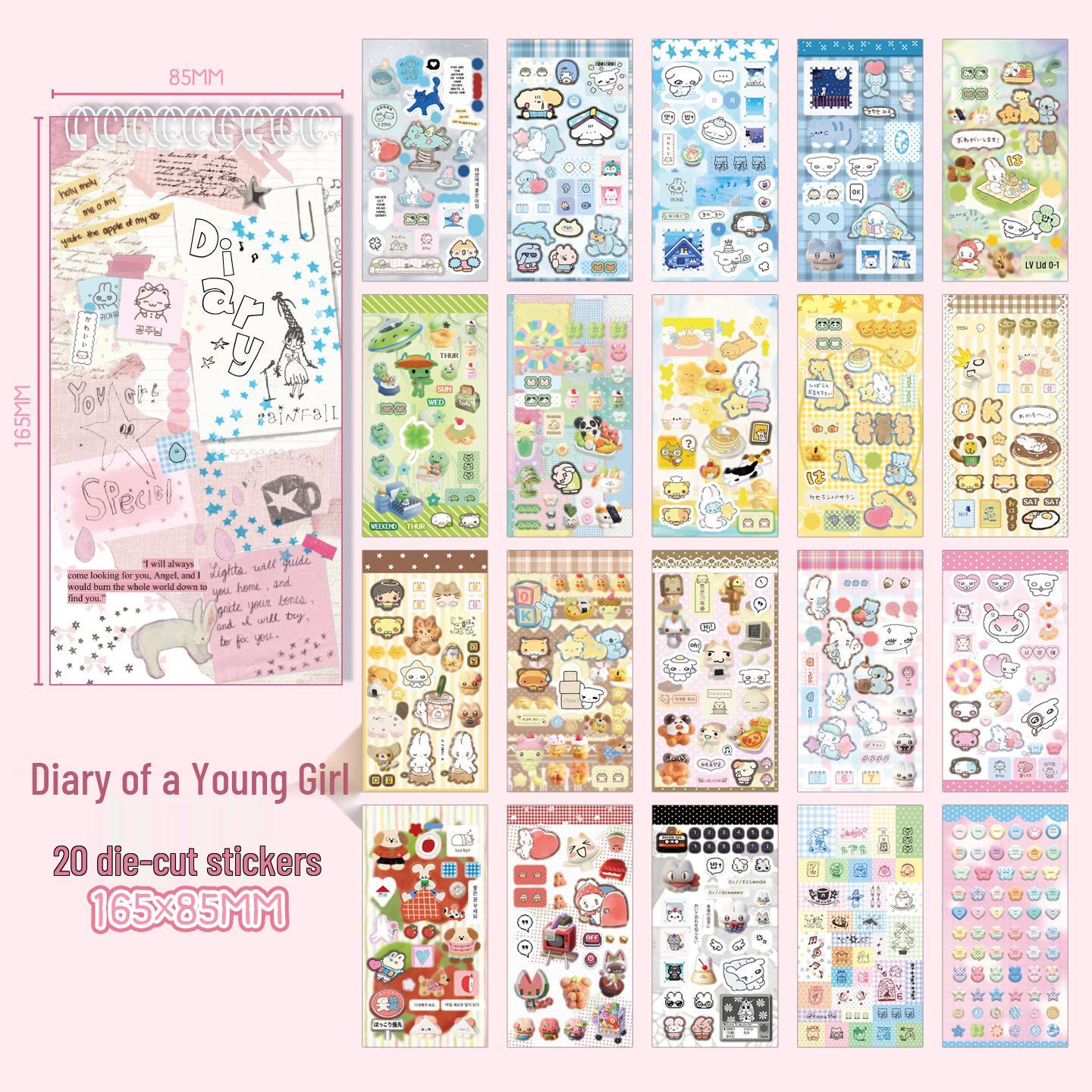 Xin Mo Cut Film Sticker Book: Vintage Journal Material for DIY Diary Decoration & Collage Art