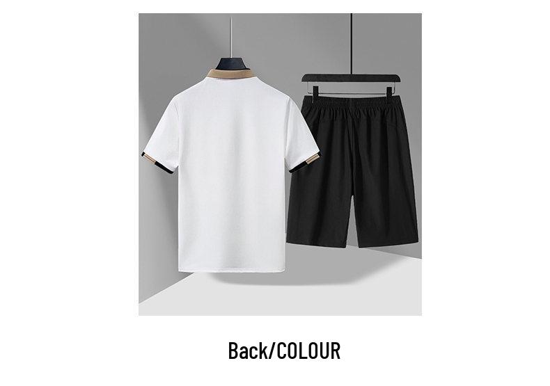 2026 Men's Summer Polo & Shorts Set - Business Casual Plus Size