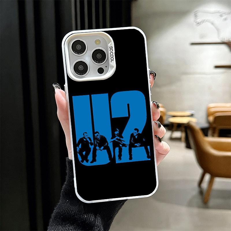 

U-U2 Rock Band Soft Phone Case for iPhone 15 16 17 Pro Max 17Air 16E 14 Plus 13 12 Mini Shockproof Cover Back Shell iPhone 17 Pro Max