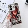 Anime Ryomen Sukuna JUJUSU Plating Phone Case For Xiaomi Redmi Note 14 15 Pro Plus 13 12 11 11S 11T 10 9S 9 5G Anti-Fall Airabag
