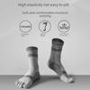 Men's Mid-Tube Pure Cotton Deodorant Split-Toe Socks – Breathable, Sweat-Absorbent, Thick for Autumn and Winter Sports.