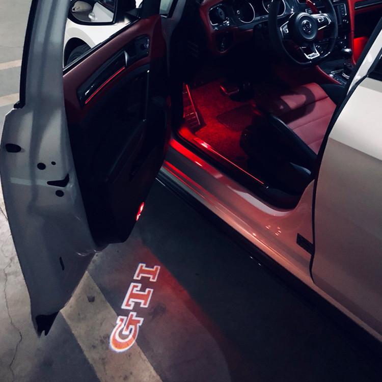 Golf 3 4 MK3 MK4 2026 Hot For VW VOLKSWAGEN LED Car Door Welcome Light GTI Door Projector for Volkswagen Polo Caddy Golf 4 5 6 8