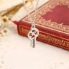 ZRM 2pcs/set Cordate Jewelry Best Friends Forever Necklace Key Heart Shaped Lock Pendants Couple Necklace Gift For Friends