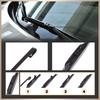 2 Pezzi Gancio Tipo U / J Tergicristallo Ibrido Anteriore 14" 16" 17" 18" 19" 20" 21" 22" 24" 26" Universale Parabrezza Accessori Ricambi Auto