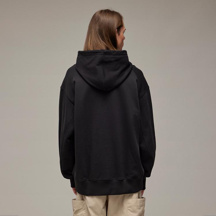 Y-3 Gfx Hoodie Loose Pullover Sweatshirt Unisex Hoodies Black IZ3169