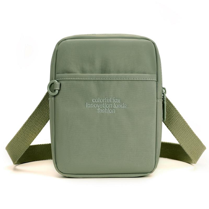 Summer Messenger Small Bag Portable Large Screen Mobile Phone Bag Simple and Versatile Walking Small Bag Nylon