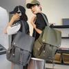 Japanese Ins Trendy Tooling Backpack Men's 2024 New College Student Schoolbag Women's High-end Large-capacity