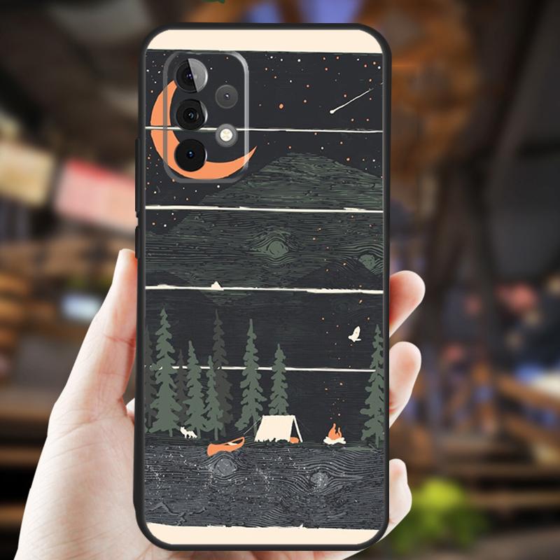 Camping Mountain Case For Samsung Galaxy A05 A06 A22 A53 A33 A26 A16 A56 A36 A32 A52 A54 A34 A14 A55 A15 A35