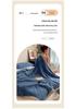 Premium Milk Velvet Sofa Blanket - Thick Coral Fleece for Autumn and Winter, Plush Quilted Nap Blanket or Bed Sheet Cover.
