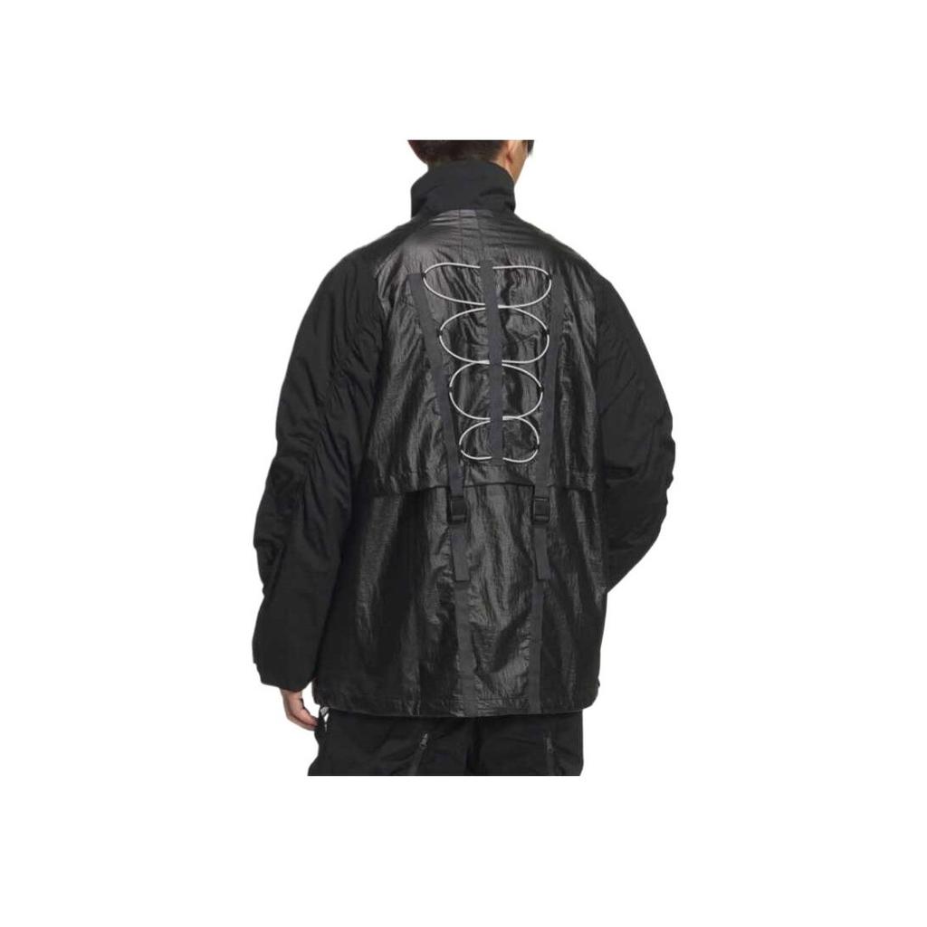 adidas Comfortable Breathable Stand Collar Warm Long Sleeve Jacket Unisex Jacket Black Bright-White JM8619