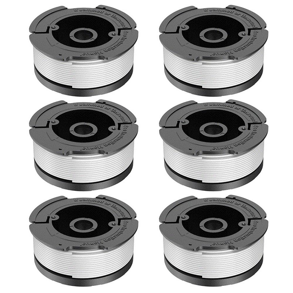 

6Pcs For Black & Decker GH400/GH500/GH600 Wire Reels Lawn Mower Spools, AF-100-3ZP A
