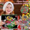 Calendario dell'Avvento di Natale con Blocchi a Forma di Bouquet di Fiori, Xmas 24 Giorni Bouquet di Girasoli Blind Box