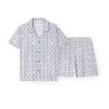 Women Argyle Short Sleeve Pajama Set H116
