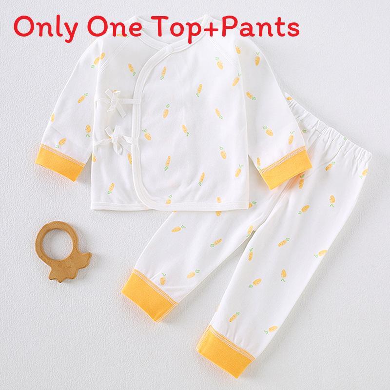 Newborn Baby Cotton Spring Autumn Bodysuit Set With Antibacterial Fabric For Infants