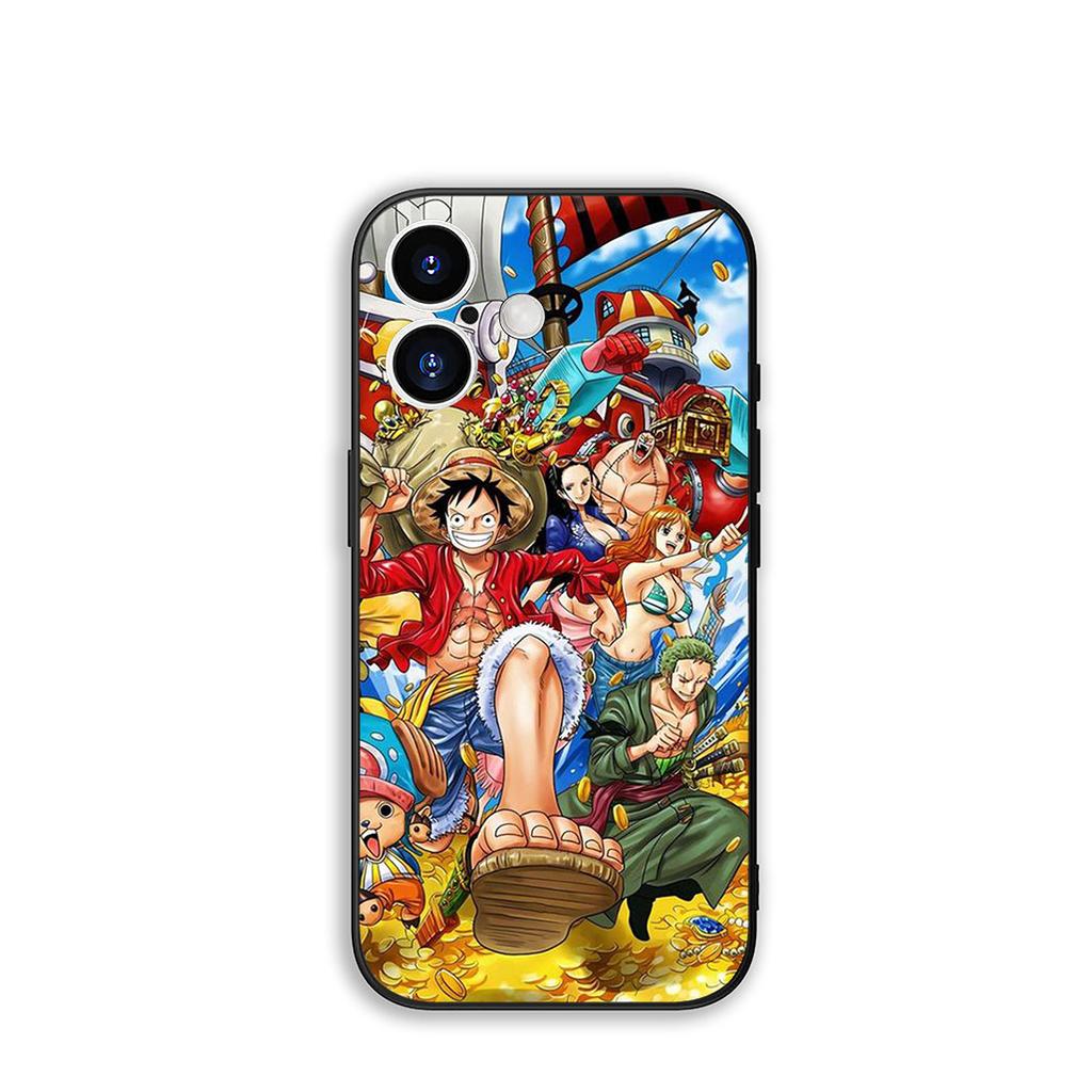 Phone Cover Roronoa Zoro Luffy One Piece Casing for Apple iPhone 16 15 14 Plus 13 12 Mini 17 Pro Max + ProMax 16E Air 15+ Case