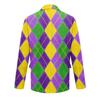 Men's Printed Corduroy Pocket Suit Jacket Cardigan Men's Casual Suit