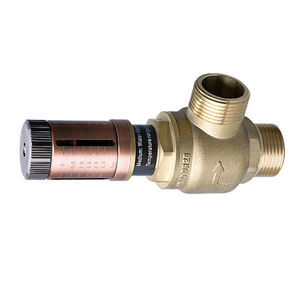 Adjustable Differential Pressure Bypass Valve for Underfloor Heating and HVAC Systems Hydraulic Balance Technology