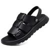 Fashion 2025 New Summer Casual Outwear Slippers Fashion Soft Soled Non-slip Beach Shoes Men's Dual-use Cow Leather Sandals