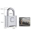 Metal Heavy Duty Padlock 4-Digit Number Combination Rust Proof Security Lock Safely Waterproof Gate Locks