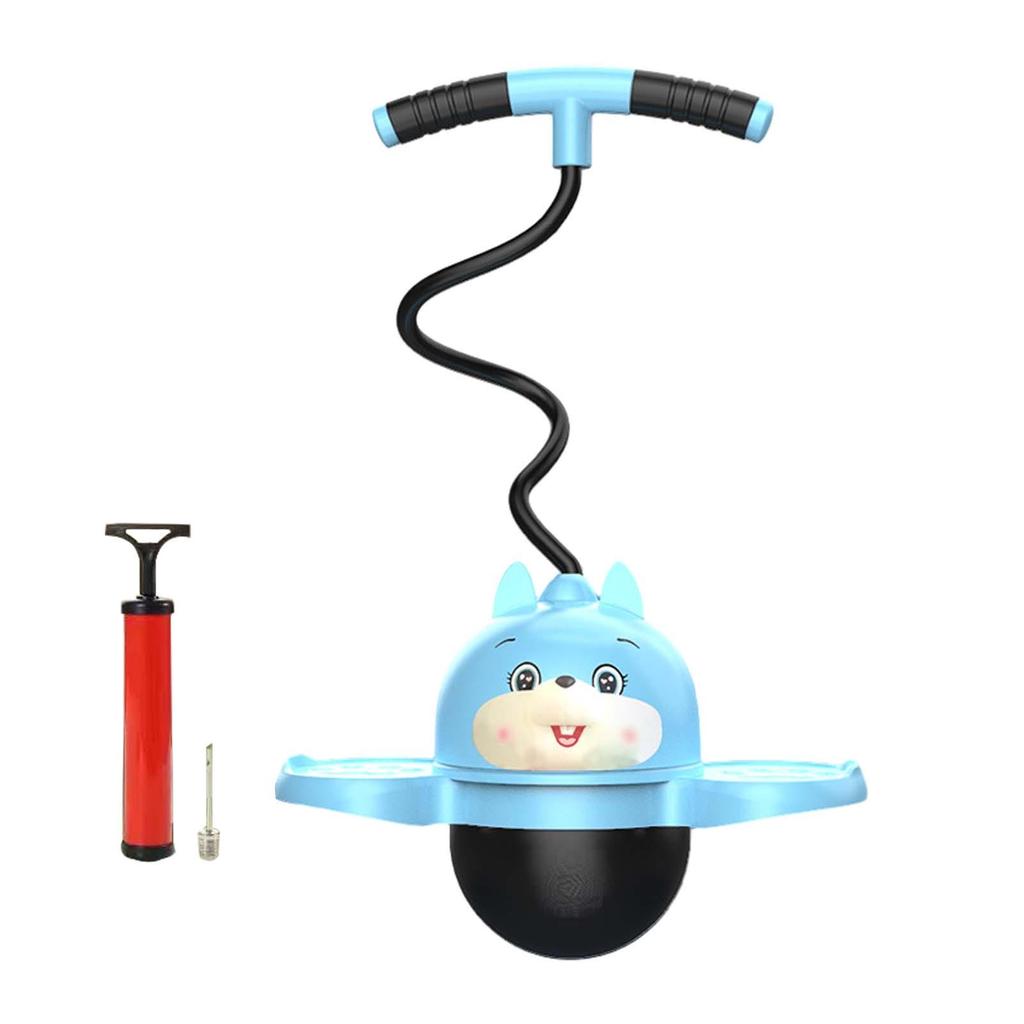 Pogo Ball with Handle Kids High Jump Toy Balance Board with Ball Pump Pogo Jumper for Games Fitness Outdoor Home Playground