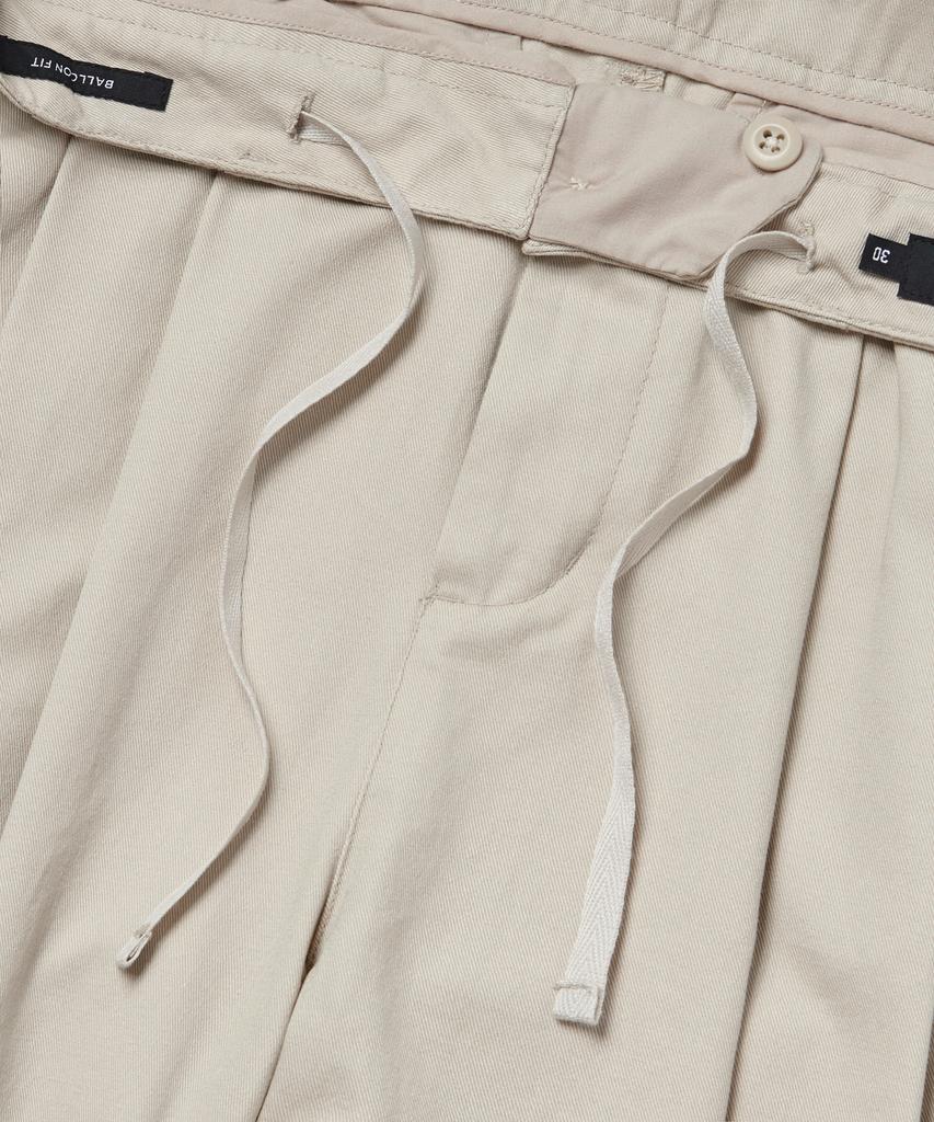 MUSINSA STANDARD Cotton Wide Balloon Pants [Light Beige]