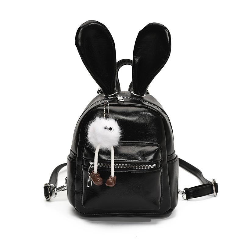 Cute rabbit ears small backpack 2025 new Mori sweet girl fashion niche versatile travel backpack