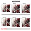 2pcs 2D flat printing High-Quality Christmas Curtains Christmas Wreath Snowflakes Ornaments Digital Printed Polyester Drapes