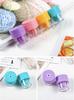 Small Portable Manual Rotary Contact Lens Cleaner, Contact Cleaning Box, Container Soaking Tool (4 Colors Available)