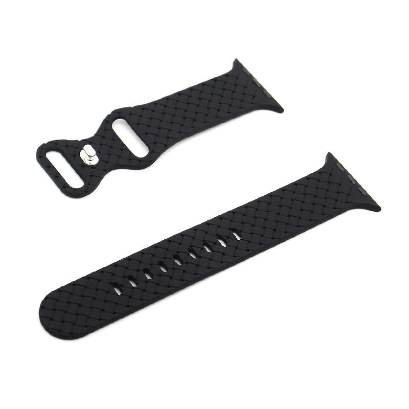 Silicone Braided Strap For Apple Watch Band 49mm 44mm 45mm 42mm iWatch 40mm 38mm 41mm Correa Watchband Bracelet Apple Watch Serie 7 3 5 6 Se 2