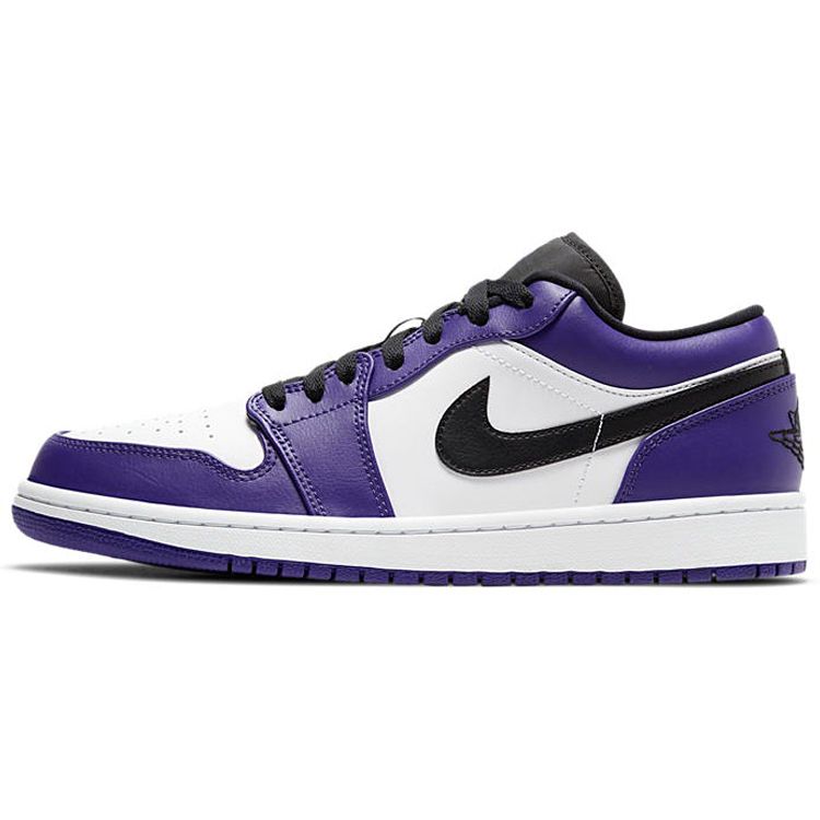 

Мужские кроссовки Air Jordan 1 Low Court Фиолетовые Белые Черные 553558-500