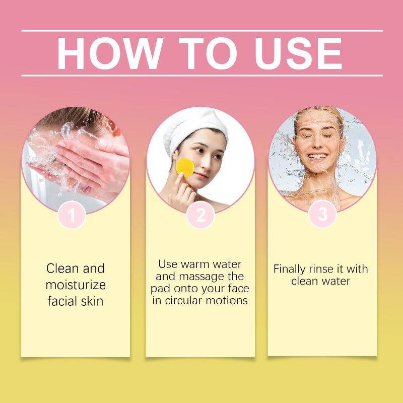 Exfoliating Facial Pads Cleansing Moisturize Anti Acne Balance Oil Tender Clean Facial Exfoliates Face Turmeric Cleansing Pads