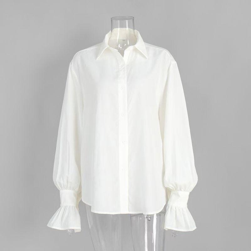 

Модный стиль Новинка Кардиган из тенселя Топ Рубашка с длинными рукавами Свободная повседневная рубашка Свободная повседневная рубашка White L