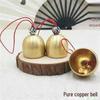 Reine Kupfer-Windglocke mit Klöppel - Kleine Metallglocken für DIY, Weihnachten & Zubehör