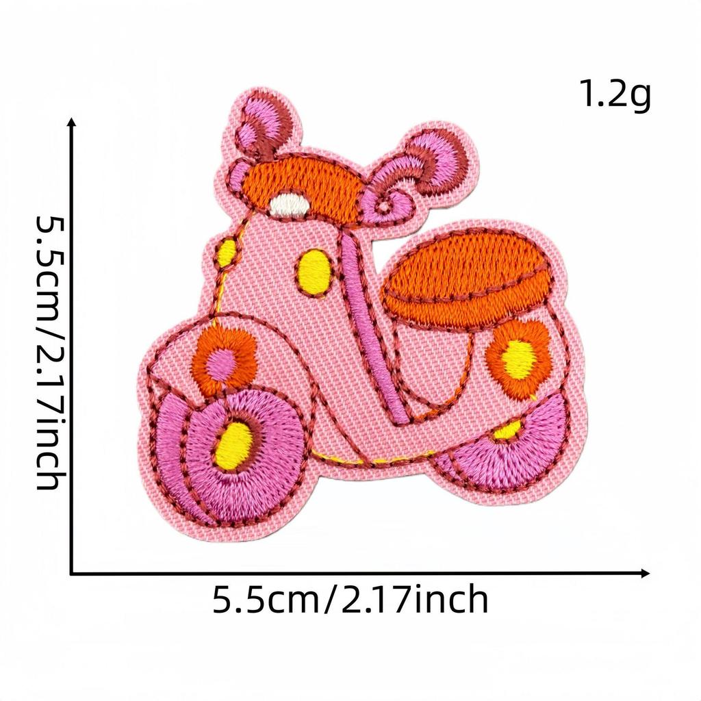 Creative Cartoon Car & Airplane Truck Embroidered Patch for Kids' Clothing Repair