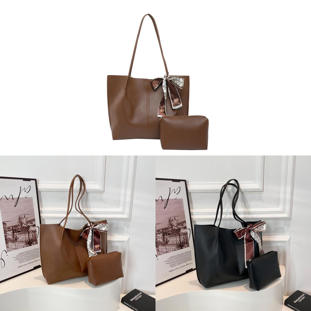 Vintage Inspired Pu Tote Bag With Top Handle For Work And Weekend Outings